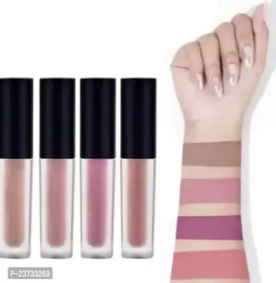 Sands Liquid Matte Beauty Lipstick Set Of 4 Nude Edition Minis 9Shades May Differ Due To Image Color Correction)