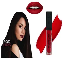 Long Lasting | Waterproof | Liquid Matte Lip Color (upto 12 hours Stay) (Maroon Colour 1 Lipstick) (Red Colour 1 Lipstick) (Pack Of 2)-thumb2