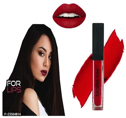 Long Lasting | Waterproof | Liquid Matte Lip Color (upto 12 hours Stay) (Maroon Colour 1 Lipstick) (Red Colour 1 Lipstick) (Pack Of 2)-thumb3