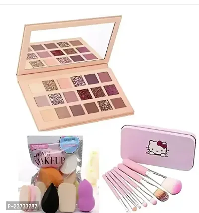 Nude Eye Shadow Palette 18 Shade In 1 Kit Combo (3 Items In The Set)-thumb0