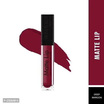 Long Lasting | Waterproof | Liquid Matte Lip Color (upto 12 hours Stay) (Maroon Colour 1 Lipstick) (Red Colour 1 Lipstick) (Pack Of 2)-thumb2