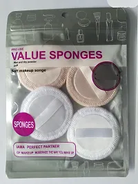 SNDS 4 IN 1 powder Puff Beauty Blender Pack of 4 Powder Sponge-thumb1