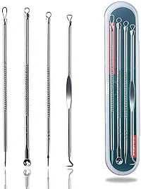 Stainless Steel Blackhead Pimple Blemish Extractor/Remover Tool (4.72-inch) - Set of 4-thumb1