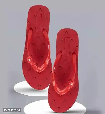 Elegant Red EVA Flip Flops For Women-thumb0