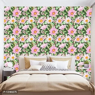 WALLWEAR - Self Adhesive Wallpaper For Walls And Wall Sticker For Home D&eacute;cor (Phulwari) Extra Large Size (300x40cm) 3D Wall Papers For Bedroom, Livingroom, Kitchen, Hall, Office Etc Decorations-thumb4