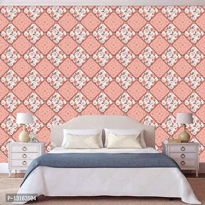 Self Adhesive Wallpapers (RoseTexture) Wall Stickers Extra Large (300x40cm) for Bedroom | Livingroom | Kitchen | Hall Etc-thumb3