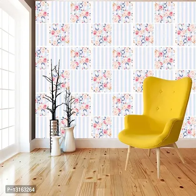 Self Adhesive Wallpapers (CollageFlower) Wall Stickers Extra Large (300x40cm) for Bedroom | Livingroom | Kitchen | Hall Etc-thumb3