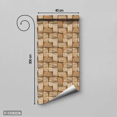 WALLWEAR - Self Adhesive Wallpaper For Walls And Wall Sticker For Home D&eacute;cor (ModernBrick) Extra Large Size (300x40cm) 3D Wall Papers For Bedroom, Livingroom, Kitchen, Hall, Office Etc Decorations-thumb2