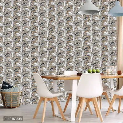 Self Adhesive Wallpapers (StarSilver) Wall Stickers Extra Large (300x40cm) for Bedroom | Livingroom | Kitchen | Hall Etc-thumb3