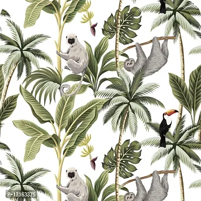 Self Adhesive Wallpapers (JungleMonkey) Wall Stickers Extra Large (300x40cm) for Bedroom | Livingroom | Kitchen | Hall Etc