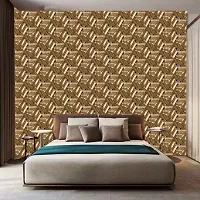 DeCorner - Self Adhesive Wallpaper for Walls (GoldenPatti) Extra Large Size (300x40) Cm Wall Stickers for Bedroom | Wall Stickers for Living Room | Wall Stickers for Kitchen | Pack of-1-thumb3