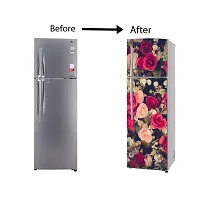 Self Adhesive Fridge Sticker Single/Double Door Full Size (160x60) Cm Fridge Stickers | Refrigerator Wall Stickers for Kitchen Decoration | Sticker for Fridge Door (GulabiGulab)-thumb4