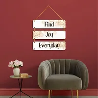 DeCorner Decorative Wooden Printed all Hanger | Wall Decor for Living Room | Wall Hangings for Home Decoration | Bedroom Wall Decor | Wooden Wall Hangings Home.(Find Joy Everyday)-thumb3