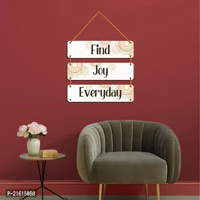 DeCorner Decorative Wooden Printed all Hanger | Wall Decor for Living Room | Wall Hangings for Home Decoration | Bedroom Wall Decor | Wooden Wall Hangings Home.(Find Joy Everyday)-thumb4