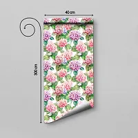 DeCorner - Self Adhesive Wallpaper for Walls (PeppyFlower) Extra Large Size (300x40) Cm Wall Stickers for Bedroom | Wall Stickers for Living Room | Wall Stickers for Kitchen | Pack of-1-thumb1