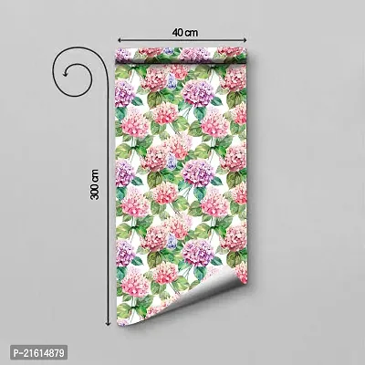 DeCorner - Self Adhesive Wallpaper for Walls (PeppyFlower) Extra Large Size (300x40) Cm Wall Stickers for Bedroom | Wall Stickers for Living Room | Wall Stickers for Kitchen | Pack of-1-thumb2