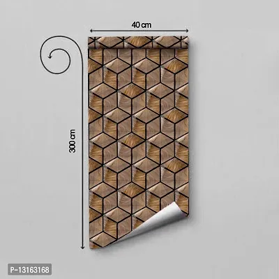 Self Adhesive Wallpapers (3DBox) Wall Stickers Extra Large (300x40cm) for Bedroom | Livingroom | Kitchen | Hall Etc-thumb2