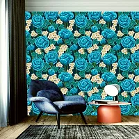 Self Adhesive Wallpapers (BlueRose) Wall Stickers Extra Large (300x40cm) for Bedroom | Livingroom | Kitchen | Hall Etc-thumb2