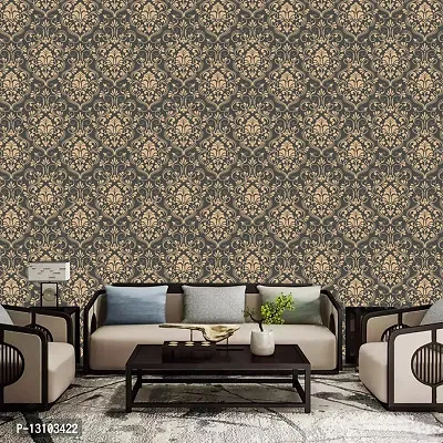 WALLWEAR - Self Adhesive Wallpaper For Walls And Wall Sticker For Home D&eacute;cor (BlackAndGold) Extra Large Size (300x40cm) 3D Wall Papers For Bedroom, Livingroom, Kitchen, Hall, Office Etc Decorations-thumb4