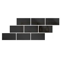 Self Adhesive Rectangle Mirror Wall Stickers 3D Acrylic Decorative Mirror Stickers, Mirror for Wall- Pack Of 9-thumb2