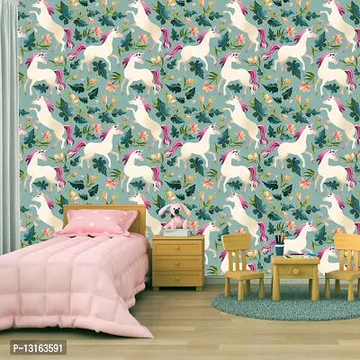 Self Adhesive Wallpapers (WhiteUnicorn) Wall Stickers Extra Large (300x40cm) for Bedroom | Livingroom | Kitchen | Hall Etc-thumb4