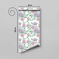 DeCorner - Self Adhesive Wallpaper for Walls (Bengal Rose) Extra Large Size (300x40) Cm Wall Stickers for Bedroom | Wall Stickers for Living Room | Wall Stickers for Kitchen | Pack of-1-thumb1