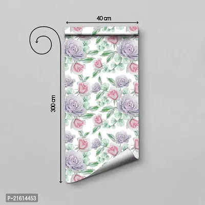 DeCorner - Self Adhesive Wallpaper for Walls (Bengal Rose) Extra Large Size (300x40) Cm Wall Stickers for Bedroom | Wall Stickers for Living Room | Wall Stickers for Kitchen | Pack of-1-thumb2