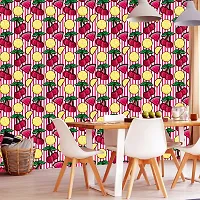 Self Adhesive Wallpapers (SummerFruits) Wall Stickers Extra Large (300x40cm) for Bedroom | Livingroom | Kitchen | Hall Etc-thumb3