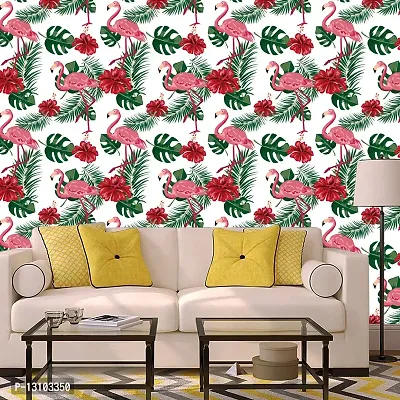 WALLWEAR - Self Adhesive Wallpaper For Walls And Wall Sticker For Home D&eacute;cor (SwanFlower) Extra Large Size (300x40cm) 3D Wall Papers For Bedroom, Livingroom, Kitchen, Hall, Office Etc Decorations-thumb3