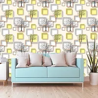 WALLWEAR - Self Adhesive Wallpaper For Walls And Wall Sticker For Home D&eacute;cor (ChokorYellow) Extra Large Size (300x40cm) 3D Wall Papers For Bedroom, Livingroom, Kitchen, Hall, Office Etc Decorations-thumb3