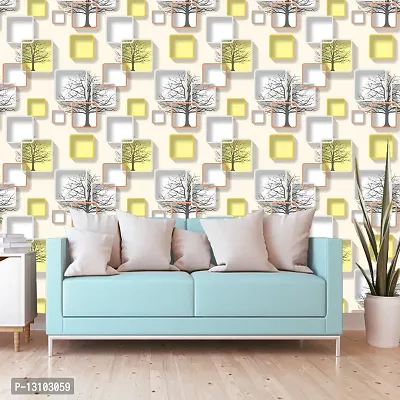 WALLWEAR - Self Adhesive Wallpaper For Walls And Wall Sticker For Home D&eacute;cor (ChokorYellow) Extra Large Size (300x40cm) 3D Wall Papers For Bedroom, Livingroom, Kitchen, Hall, Office Etc Decorations-thumb4