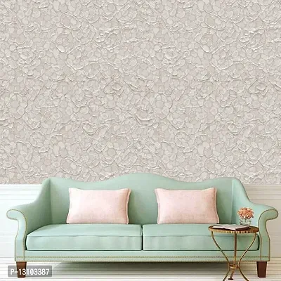 WALLWEAR - Self Adhesive Wallpaper For Walls And Wall Sticker For Home D&eacute;cor (WhiteKhurdura) Extra Large Size (300x40cm) 3D Wall Papers For Bedroom, Livingroom, Kitchen, Hall, Office Etc Decorations-thumb3