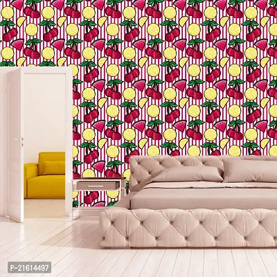 DeCorner - Self Adhesive Wallpaper for Walls (SummerFruits) Extra Large Size (300x40) Cm Wall Stickers for Bedroom | Wall Stickers for Living Room | Wall Stickers for Kitchen | Pack of-1-thumb5