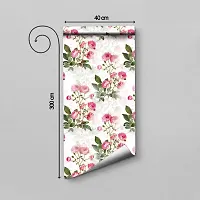 WALLWEAR - Self Adhesive Wallpaper For Walls And Wall Sticker For Home D&eacute;cor (PinkMarigold) Extra Large Size (300x40cm) 3D Wall Papers For Bedroom, Livingroom, Kitchen, Hall, Office Etc Decorations-thumb1