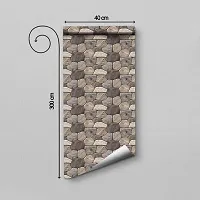 DeCorner - Self Adhesive Wallpaper for Walls (Chattan) Extra Large Size (300x40) Cm Wall Stickers for Bedroom | Wall Stickers for Living Room | Wall Stickers for Kitchen | Pack of-1-thumb1