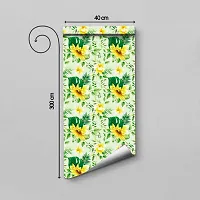 Self Adhesive Wallpapers (WildFlower) Wall Stickers Extra Large (300x40cm) for Bedroom | Livingroom | Kitchen | Hall Etc-thumb1