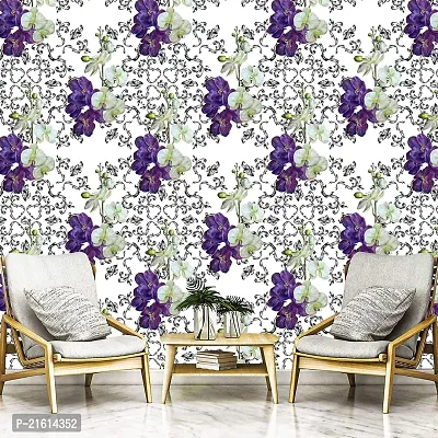 DeCorner - Self Adhesive Wallpaper for Walls (Flower Meadow) Extra Large Size (300x40) Cm Wall Stickers for Bedroom | Wall Stickers for Living Room | Wall Stickers for Kitchen | Pack of-1-thumb3