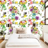 DeCorner - Self Adhesive Wallpaper for Walls (Bottle Plant) Extra Large Size (300x40) Cm Wall Stickers for Bedroom | Wall Stickers for Living Room | Wall Stickers for Kitchen | Pack of-1-thumb1