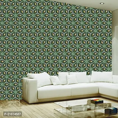 DeCorner - Self Adhesive Wallpaper for Walls (MatelGreenFlower) Extra Large Size (300x40) Cm Wall Stickers for Bedroom | Wall Stickers for Living Room | Wall Stickers for Kitchen | Pack of-1-thumb4