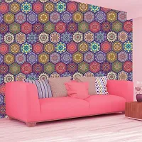 DeCorner - Self Adhesive Wallpaper for Walls (HexagunArt) Extra Large Size (300x40) Cm Wall Stickers for Bedroom | Wall Stickers for Living Room | Wall Stickers for Kitchen | Pack of-1-thumb1