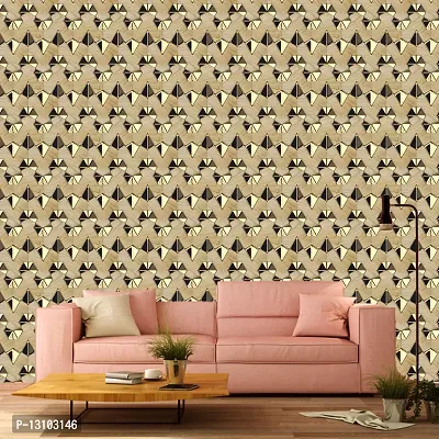WALLWEAR - Self Adhesive Wallpaper For Walls And Wall Sticker For Home D&eacute;cor (GoldPyramite) Extra Large Size (300x40cm) 3D Wall Papers For Bedroom, Livingroom, Kitchen, Hall, Office Etc Decorations-thumb4