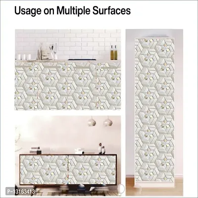 Self Adhesive Wallpapers (Mitsu) Wall Stickers Extra Large (300x40cm) for Bedroom | Livingroom | Kitchen | Hall Etc-thumb5