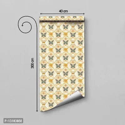 WALLWEAR - Self Adhesive Wallpaper For Walls And Wall Sticker For Home D&eacute;cor (CrownButterfly) Extra Large Size (300x40cm) 3D Wall Papers For Bedroom, Livingroom, Kitchen, Hall, Office Etc Decorations-thumb2