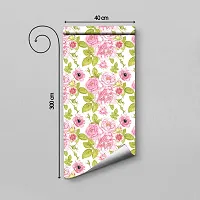 DeCorner - Self Adhesive Wallpaper for Walls (Cabbage Rose) Extra Large Size (300x40) Cm Wall Stickers for Bedroom | Wall Stickers for Living Room | Wall Stickers for Kitchen | Pack of-1-thumb1