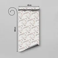 WALLWEAR - Self Adhesive Wallpaper For Walls And Wall Sticker For Home D&eacute;cor (WhiteMaze) Extra Large Size (300x40cm) 3D Wall Papers For Bedroom, Livingroom, Kitchen, Hall, Office Etc Decorations-thumb1