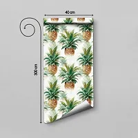 WALLWEAR - Self Adhesive Wallpaper For Walls And Wall Sticker For Home D&eacute;cor (Pineapple) Extra Large Size (300x40cm) 3D Wall Papers For Bedroom, Livingroom, Kitchen, Hall, Office Etc Decorations-thumb1