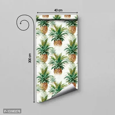 WALLWEAR - Self Adhesive Wallpaper For Walls And Wall Sticker For Home D&eacute;cor (Pineapple) Extra Large Size (300x40cm) 3D Wall Papers For Bedroom, Livingroom, Kitchen, Hall, Office Etc Decorations-thumb2