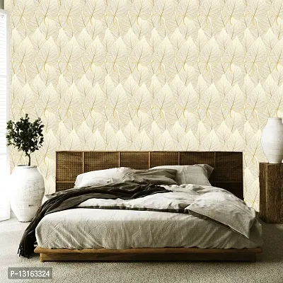 Self Adhesive Wallpapers (GoldenPipleLeaf) Wall Stickers Extra Large (300x40cm) for Bedroom | Livingroom | Kitchen | Hall Etc-thumb4
