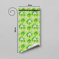 WALLWEAR - Self Adhesive Wallpaper For Walls And Wall Sticker For Home D&eacute;cor (3DGreenLeaf) Extra Large Size (300x40cm) 3D Wall Papers For Bedroom, Livingroom, Kitchen, Hall, Office Etc Decorations-thumb1