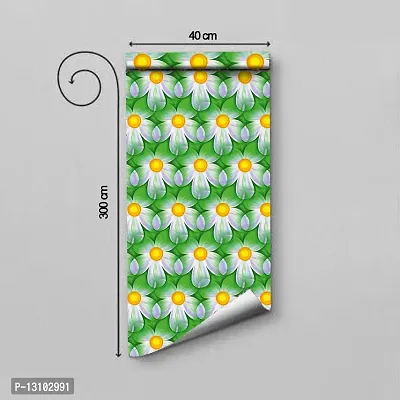 WALLWEAR - Self Adhesive Wallpaper For Walls And Wall Sticker For Home D&eacute;cor (BattiFlower) Extra Large Size (300x40cm) 3D Wall Papers For Bedroom, Livingroom, Kitchen, Hall, Office Etc Decorations-thumb2